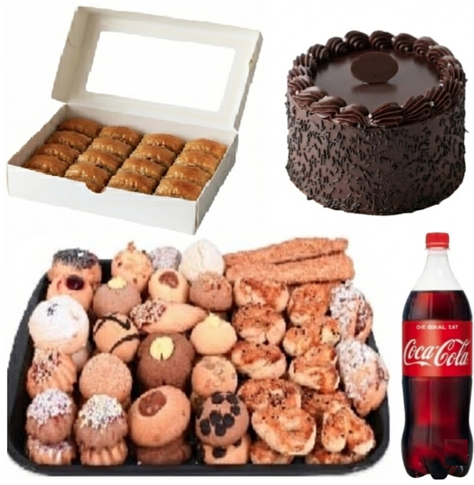 1 Adet 9-10 Kişilik Çikolatalı Yaş Pasta Dahil Menü pasta