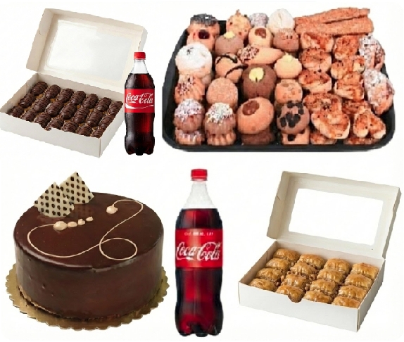 1 kg Ekler Dahil 6-9 Kişilik Menü pasta