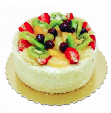 4 ile 6 kişilik karışık mevsim meyveli yaş pasta pasta