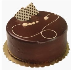 6-9 Kişilik Sade Çikolatalı Pasta Şef Dokunuşu pasta
