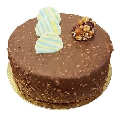 9-12 Kişilik Şık Sunumlu Sade Çikolatalı Pasta pasta