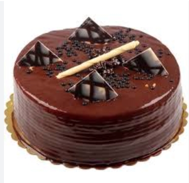Doğum Gününe Özel 2-3 Kişilik Sade Çikolatalı Yuvarlak Pasta pasta
