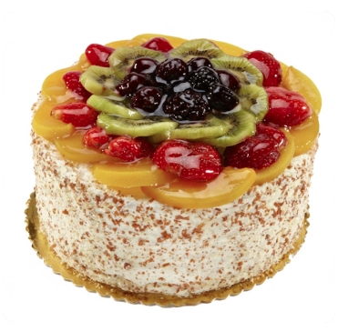 Pastane firmamızdan 4 kişilik karışık mevsim meyveli yaş pasta pasta