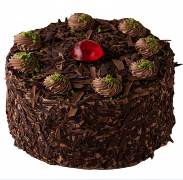 Yuvarlak 4 kişilik sade çikolatalı yaş pasta pasta