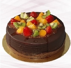 Zengin Tatlı 6-9 Kişilik Karışık Meyveli Çikolatalı Modern pasta